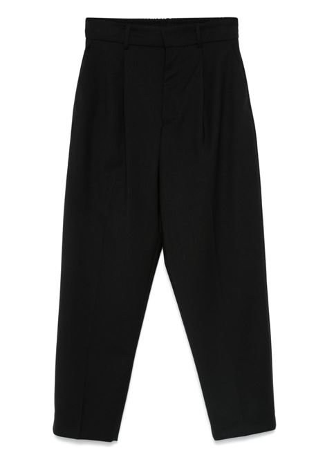 Black pleat-detailing trousers Pt01 - women