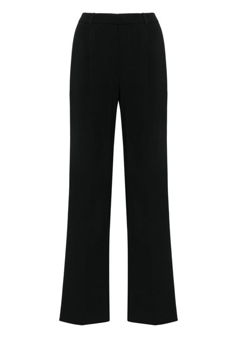 Black pleat-detail trousers Pt01 - women