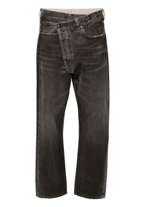 Grey crossover jeans R13- women