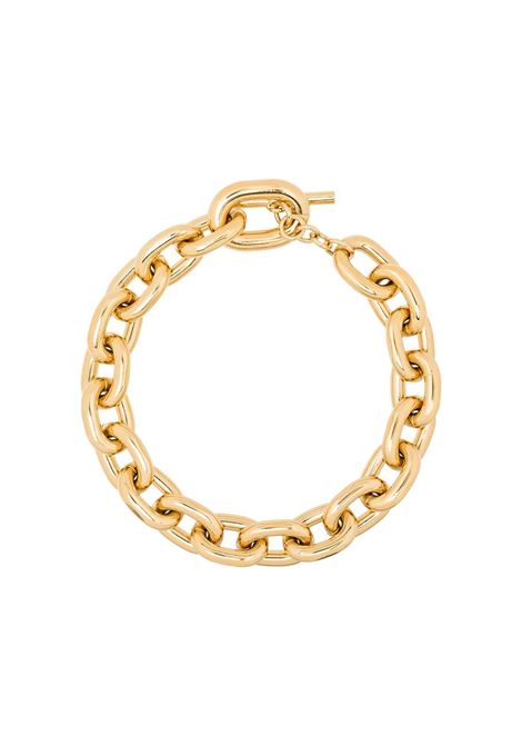 Gold-colored chain necklace - woman