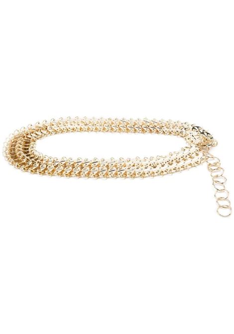 Gold chain-link clasp-fastening belt - RABANNE women RABANNE | Belts | 23PAA0132MET002P711