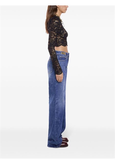 Blue boyfriend jeans with charm detail Rabanne - women RABANNE | 24ACPA392CO0524P464