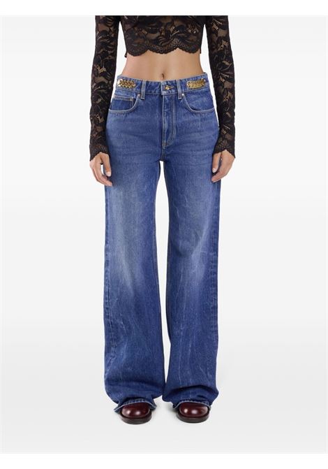 Blue boyfriend jeans with charm detail Rabanne - women RABANNE | 24ACPA392CO0524P464