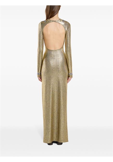 Gold temporary crystal-embellished maxi dress Rabanne - women RABANNE | 24AJRO871VI0369P726