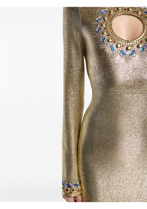 Gold temporary crystal-embellished maxi dress Rabanne - women RABANNE | 24AJRO871VI0369P726