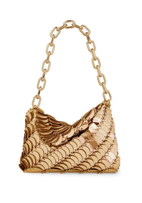 Borsa a mano con dischi in oro Rabanne - donna RABANNE | Borse a mano | 24ESS0424CLF193P710