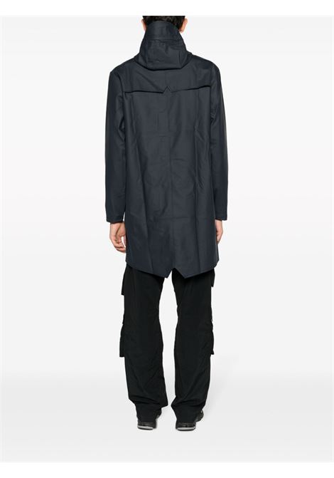 Blue drawstring hooded coat Rains -  unisex RAINS | RA12020NAV