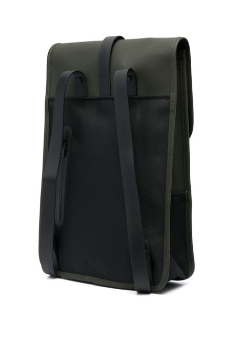 Green Micro W3 foldover backpack - men RAINS | RA13020GRE