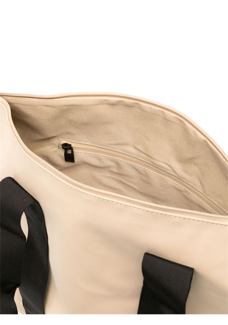 Borsa tote waterproof con logo goffrato in beige Rains - unisex RAINS | RA14160DUN