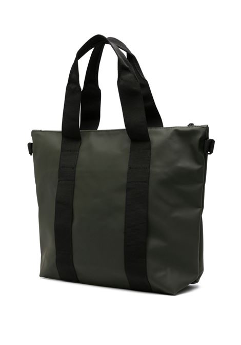 Green logo-debossed bag Rains - unisex RAINS | RA14160GRE