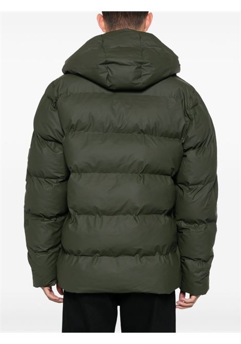 Green hooded padded jacket Rains - unisex RAINS | RA15120GRE