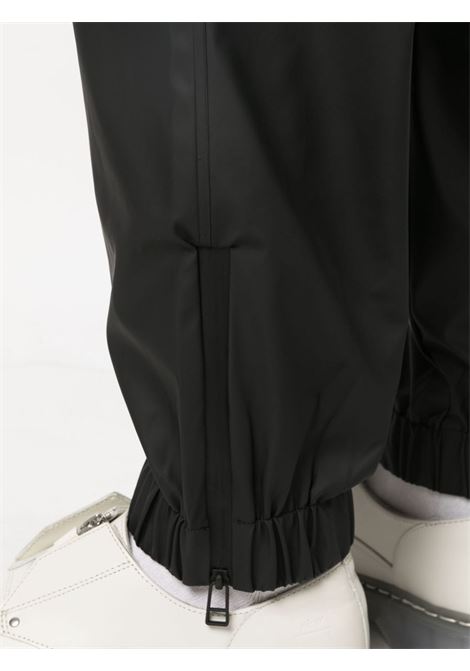 Black drawstring elasticated trousers Rains - unisex RAINS | RA18560BLA