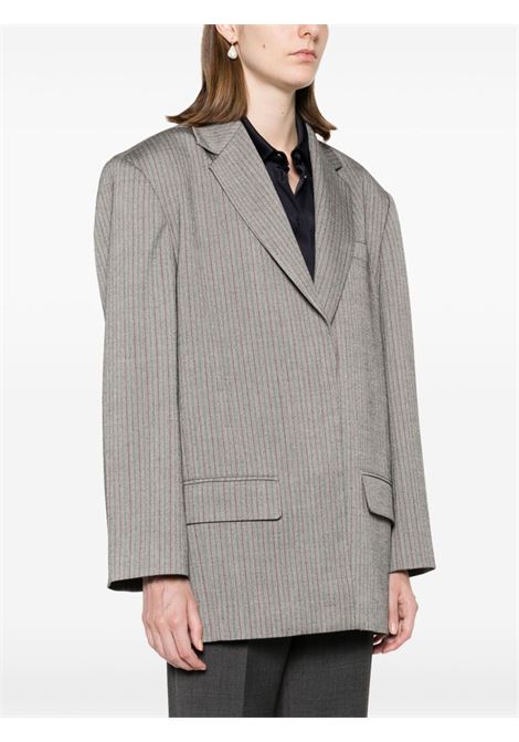 Blazer con motivo spigato in grigio Remain - donna REMAIN | 50187230383038