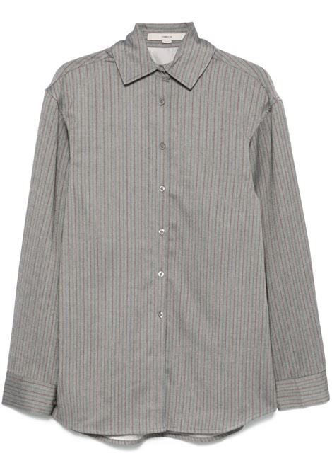 Grey herringbone-patterned shirt Remain - women REMAIN | 50187430383038