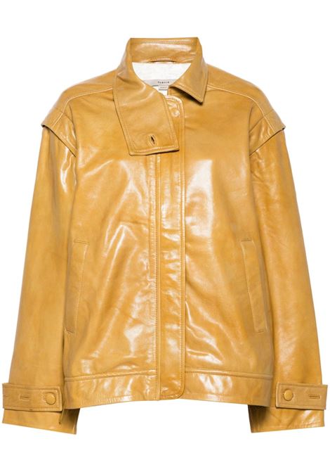 Yellow  leather jacket Remain - women REMAIN | Outerwear | 50194429092909