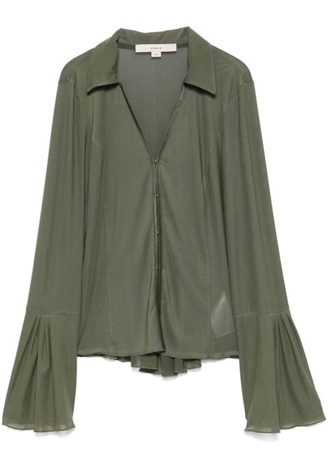 Blusa con ruches in verde Remain - donna REMAIN | Bluse | 502270748748