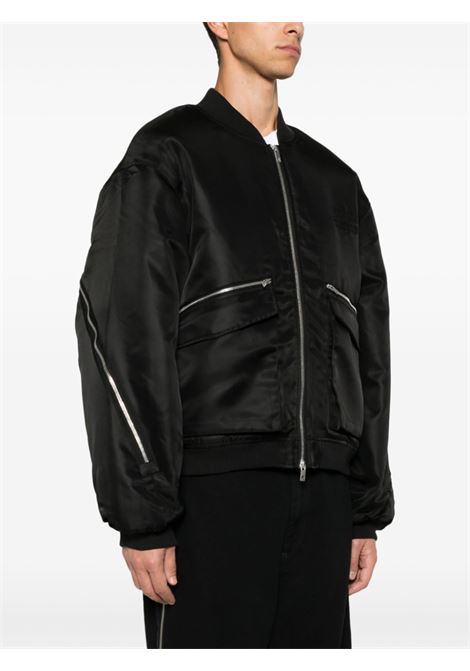 Bomber con zip in nero Represent - uomo REPRESENT | MLM1036001