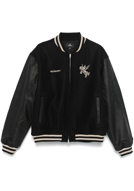 Giacca varsity Mascot in nero Represent- uomo REPRESENT | MLM1127001