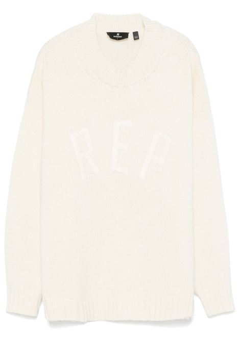 Maglione con logo in bianco Represent- uomo REPRESENT | Maglie | MLM3177227