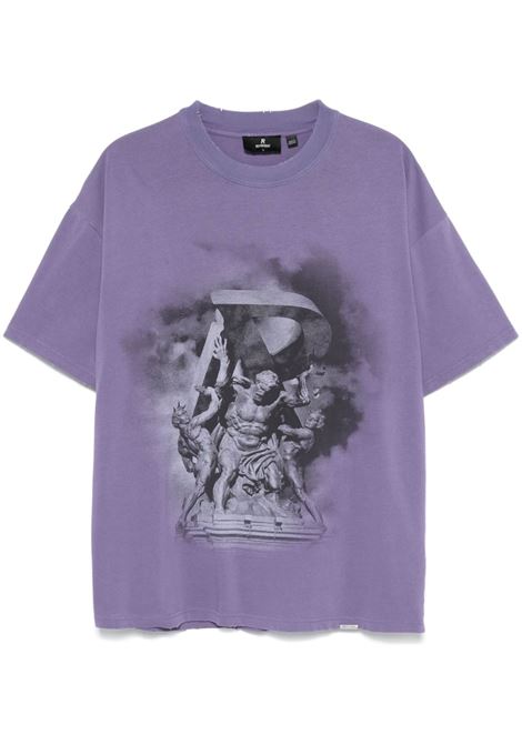 T-shirt Atlas in viola Represent - uomo