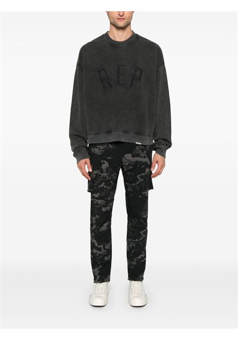 Felpa Rep Applique in nero Represent - uomo REPRESENT | MLM4254003