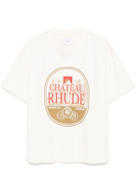 White graphic-print T-shirt Rhude- men RHUDE | T-shirt | RHFW24TT110120241