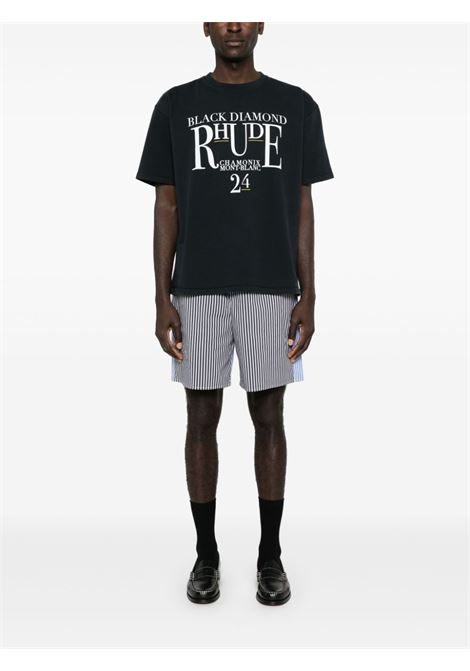 T-shirt con stampa in nero di RHUDE - uomo RHUDE | RHPF24TT010122306