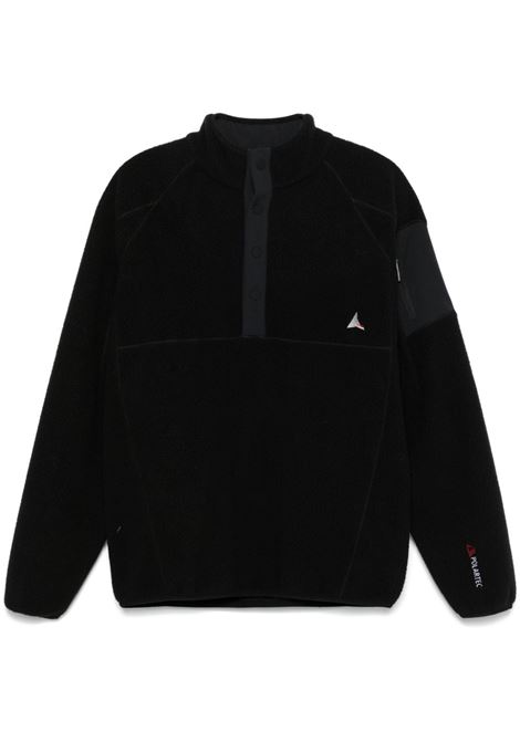 Black Polartec fleece sweatshirt Roa - men