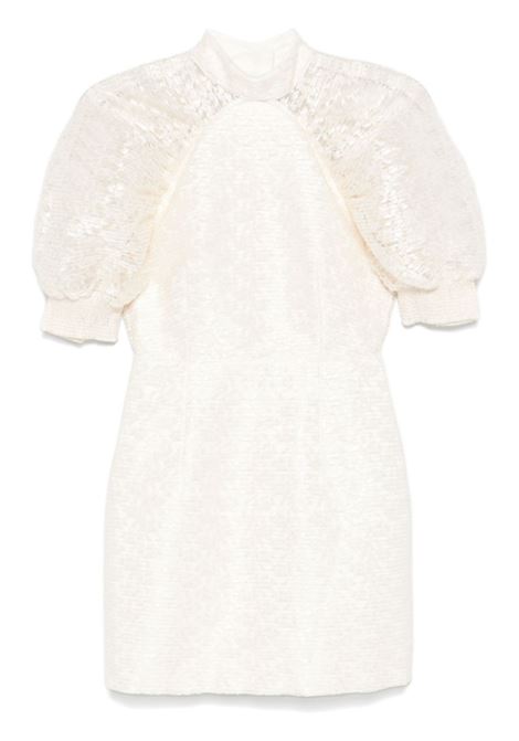 White lace plissé mini dress Rotate - women