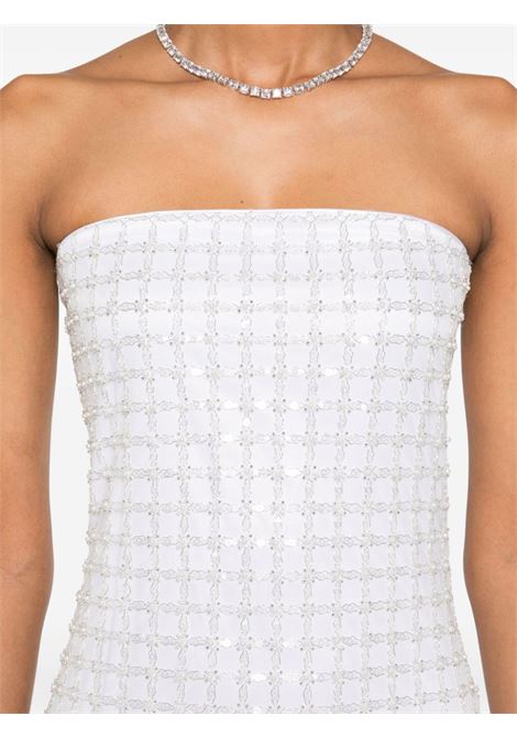 Abito midi con paillettes in bianco Rotate - donna ROTATE | 112524857857