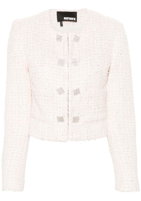 White sequin-embellished jacket Rotate - women