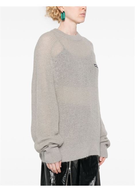 Grey logo-patch sweater Rotate - women ROTATE | 11286711251125