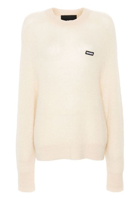 Beige light-knit logo sweater Rotate - women ROTATE | 11286718761876