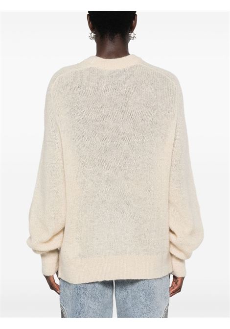 Beige light-knit logo sweater Rotate - women ROTATE | 11286718761876