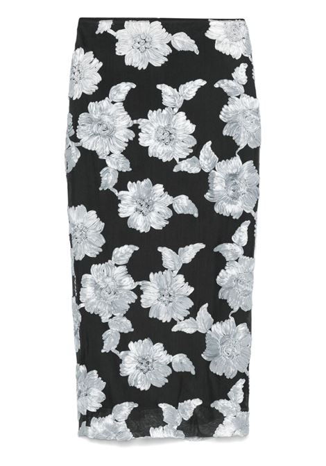 Grey floral-mesh pencil skirt Rotate - women ROTATE | Skirts | 11303812061206