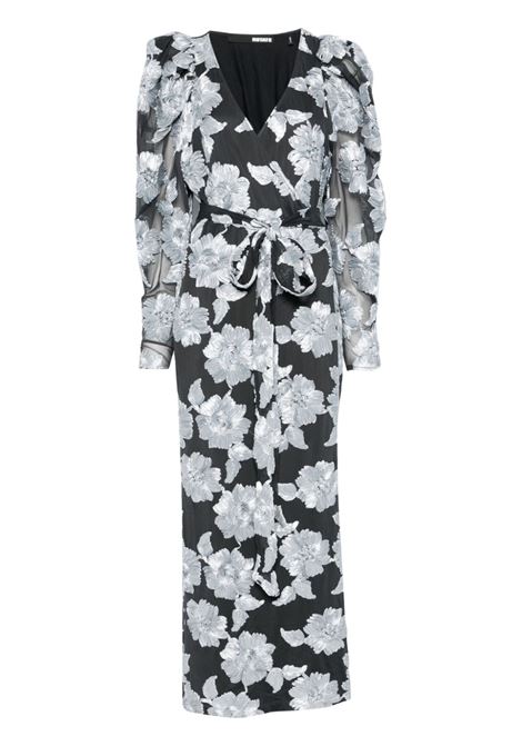 Grey flower mesh maxi dress Rotate - women