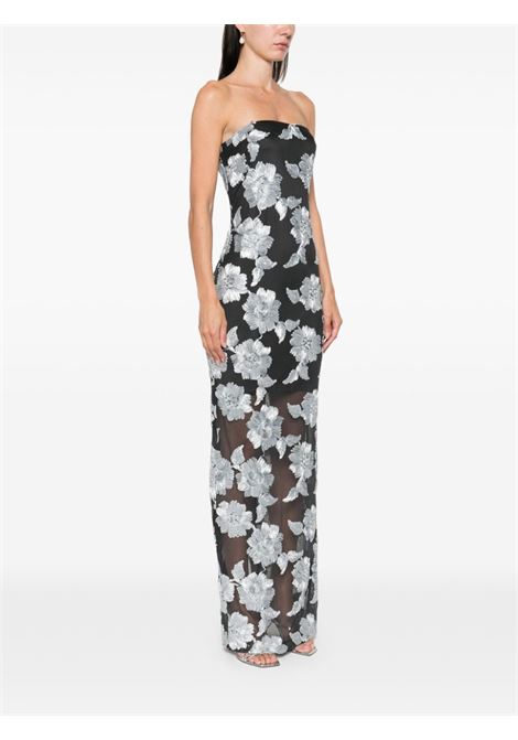 Grey flower mesh maxi dress Rotate - women ROTATE | 11304512061206