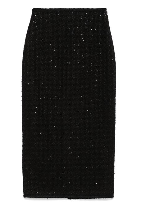 Black bouclé midi skirt Rotate - women ROTATE | Skirts | 113087100100