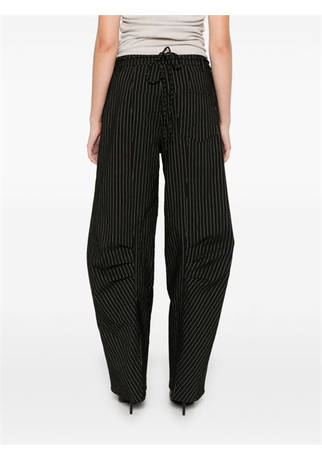 Black and white pinstripe cargo trousers Rotate - women ROTATE | 11313724702470