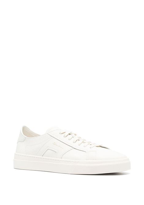 Sneakers basse con logo in bianco Santoni  - uomo SANTONI | MBGT21967PNNTSIWI48