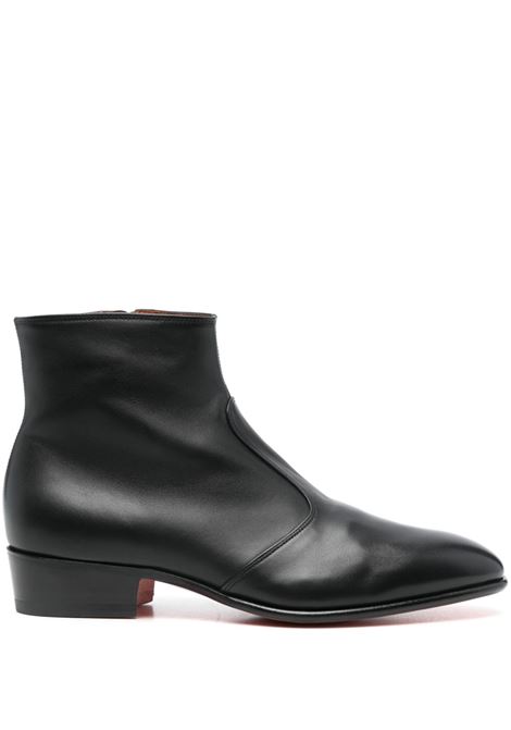 Black ankle boots Santoni - men SANTONI | Boots | MCAD18881BA2GMEMN01