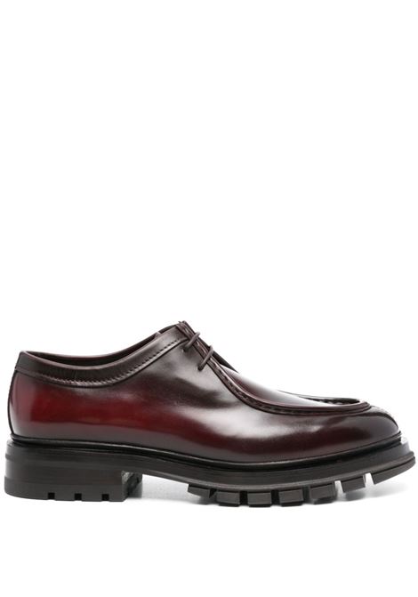 Derby in pelle in bordeaux Santoni - uomo SANTONI | MCCO17743MM7HVSYR84