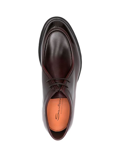 Derby in pelle in bordeaux Santoni - uomo SANTONI | MCCO17743MM7HVSYR84