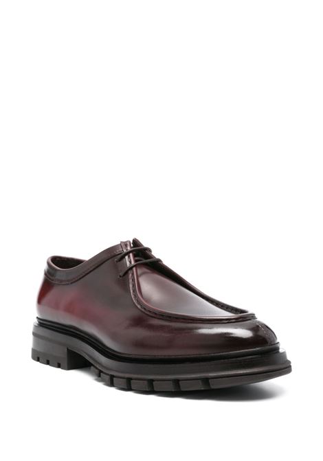 Derby in pelle in bordeaux Santoni - uomo SANTONI | MCCO17743MM7HVSYR84