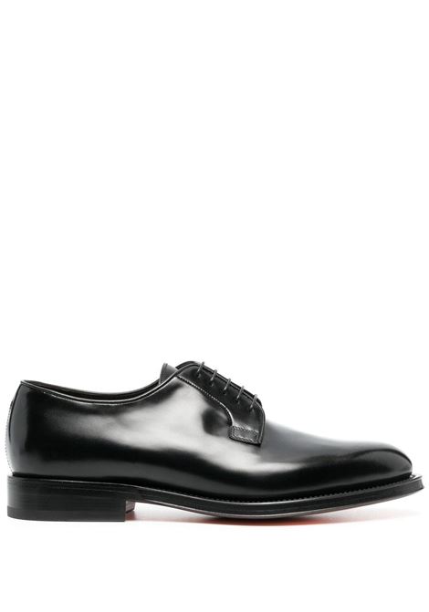 Black Derby shoes - SANTONI - men