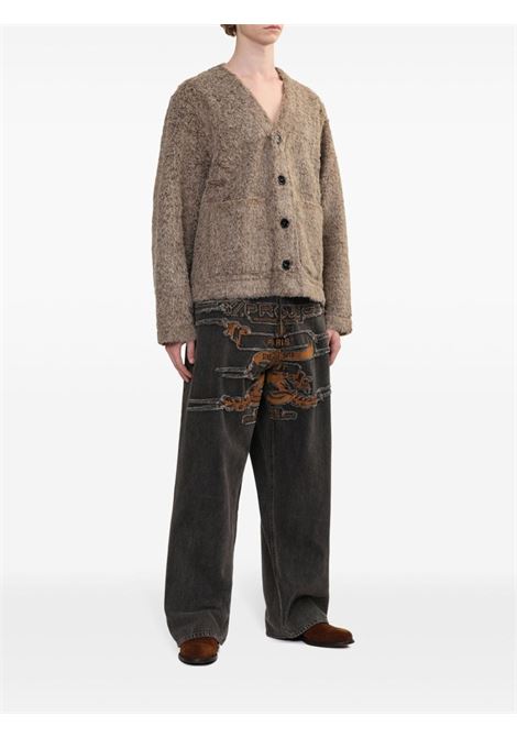 Brown Arlo cardigan Sefr - men SEFR | MFW24ARLOHEAP