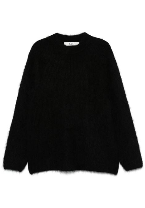 Black Harubla brused-effect jumper Sefr - men