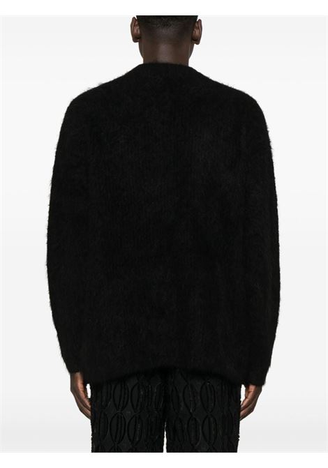 Black Harubla brused-effect jumper Sefr - men SEFR | MFW24HARUBLA