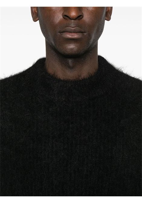 Black Harubla brused-effect jumper Sefr - men SEFR | MFW24HARUBLA