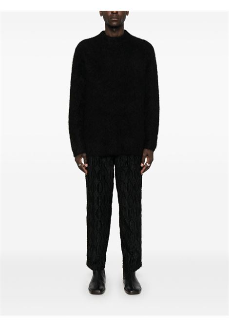 Black Harubla brused-effect jumper Sefr - men SEFR | MFW24HARUBLA